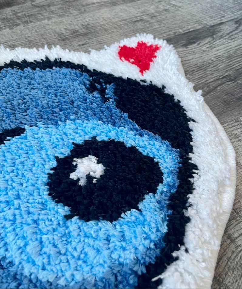 Luxape Stitch Rug - Handmade Tufted bathmat - Handmade & Premium- 28 * 23in (70 * 58cm) - Hypebeast Decor - Anime Rug - Preppy Decor - Stitch Room Decor - - Image 5
